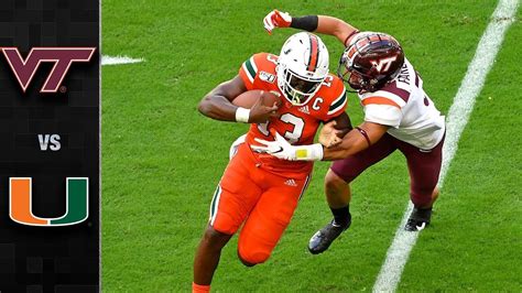 Oct 15, 2022 · Series History. Miami (FL) have won five out of their last seven games against Virginia Tech. Nov 20, 2021 - Miami (FL) 38 vs. Virginia Tech 26; Nov 14, 2020 - Miami (FL) 25 vs. Virginia Tech 24 